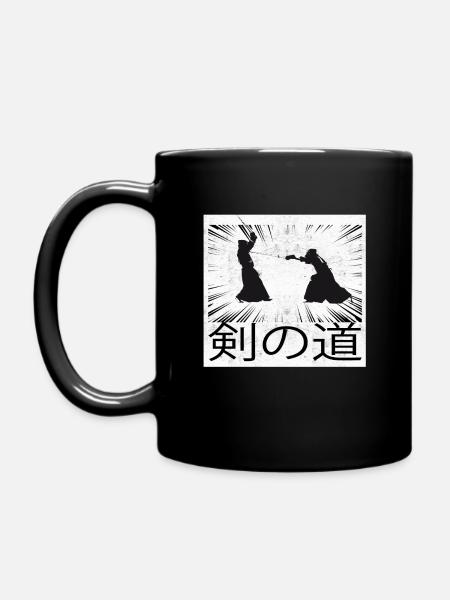Kendo arts martiaux avec Shinai - Mug uni - noir