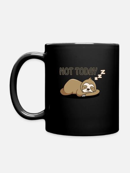 Paresseux not today - Mug uni - noir