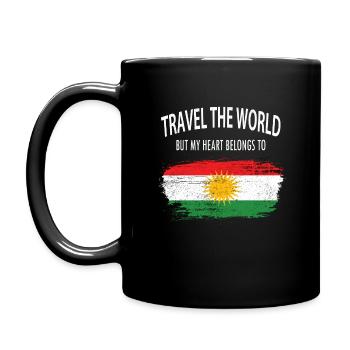 Voyages à travers le monde ->Kurdistan - Mug uni - noir - Gauche