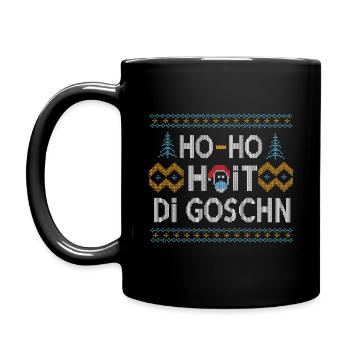 HO HO HOIT DI GOSCHN WEIHNACHTSPULLOVER GESCHENK - Tasse einfarbig - Schwarz - Links
