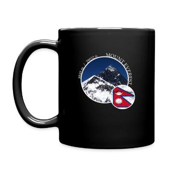 Randonnée sur le mont Everest Nepal Tibet - Mug uni - noir - Gauche