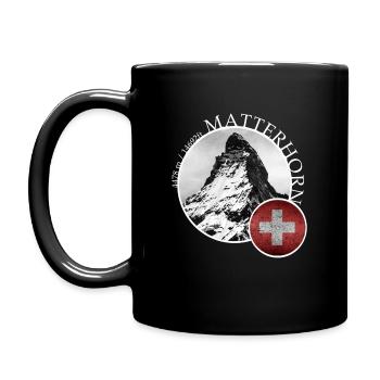 Randonnée sur le mont Matterhorn Suisse Alpes - Mug uni - noir - Gauche
