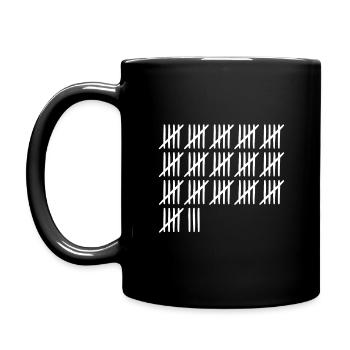 83 birthday tally sheet 83 years old - Full Colour Mug - black - Left
