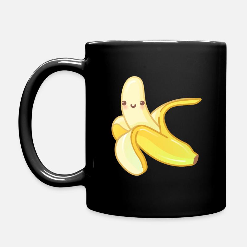 Banane - Mug uni - noir