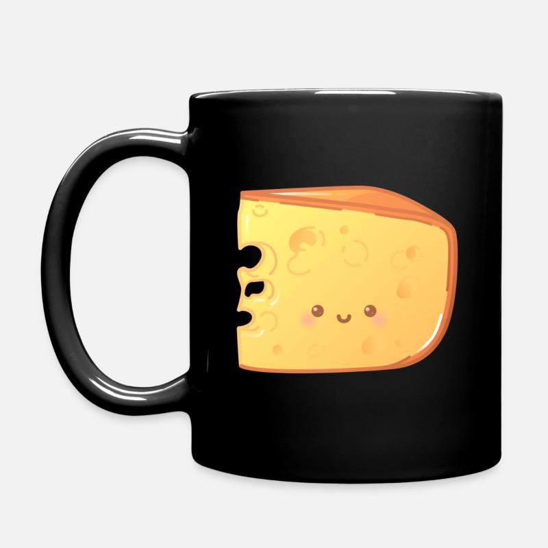 Käse - Tasse einfarbig - Schwarz