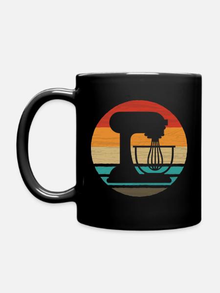 Backen Retro Style Vintage - Tasse einfarbig - Schwarz