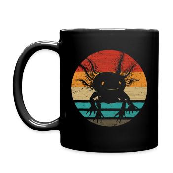 Axolotl Retro Style Vintage - Mug uni - noir - Gauche
