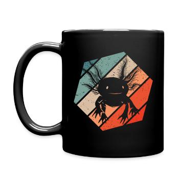 Axolotl Retro Style Vintage - Mug uni - noir - Gauche