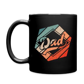 Fête des Pères Retro Style Vintage - Mug uni - noir - Gauche