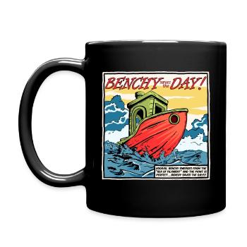 Benchy saves the Day! - Full Colour Mug - black - Left
