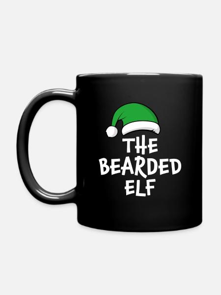 Der bärtige Elf - Tasse einfarbig - Schwarz
