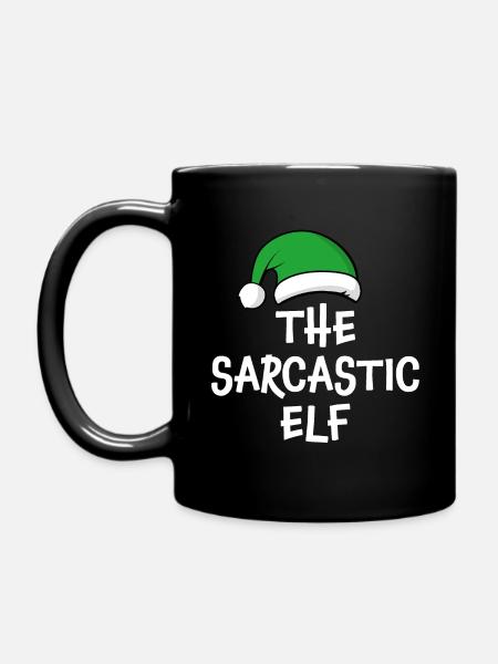 Die sarkastische Elfe - Tasse einfarbig - Schwarz