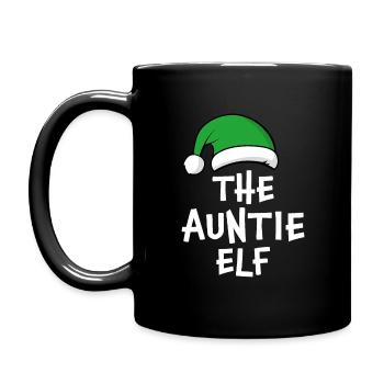 La tante elfe - Mug uni - noir - Gauche