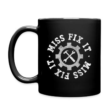 Miss Fix It - Full Colour Mug - black - Left