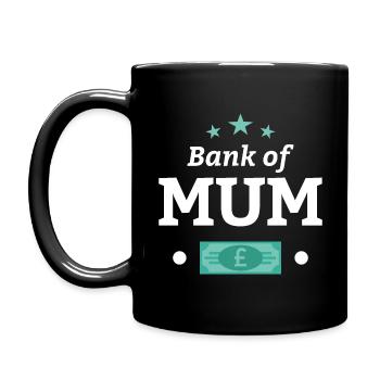 Bank of Mum - Full Colour Mug - black - Left