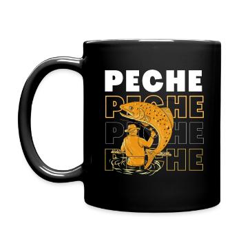 PASSION PECHE SPORT CHIC - Mug uni - noir - Gauche
