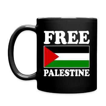 Free palestine - Mug uni - noir - Gauche