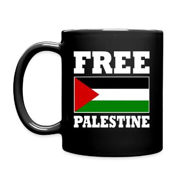 Free palestine - Full Colour Mug - black - Left