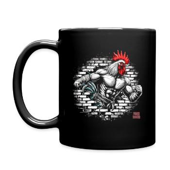Rooster - Full Colour Mug - black - Left