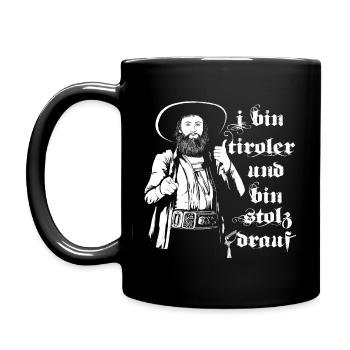 Andreas Hofer I bin Tiroler und bin Stolz darauf - Tasse einfarbig - Schwarz - Links
