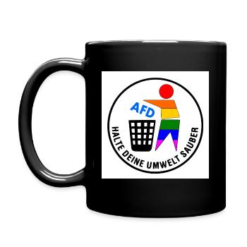 Gardez votre environnement propre - FCK AfD - Mug uni - noir - Gauche
