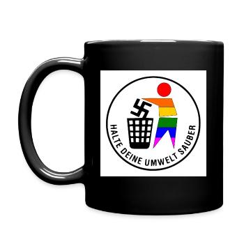 Keep Your Environment Clean - FCK NZS - Full Colour Mug - black - Left