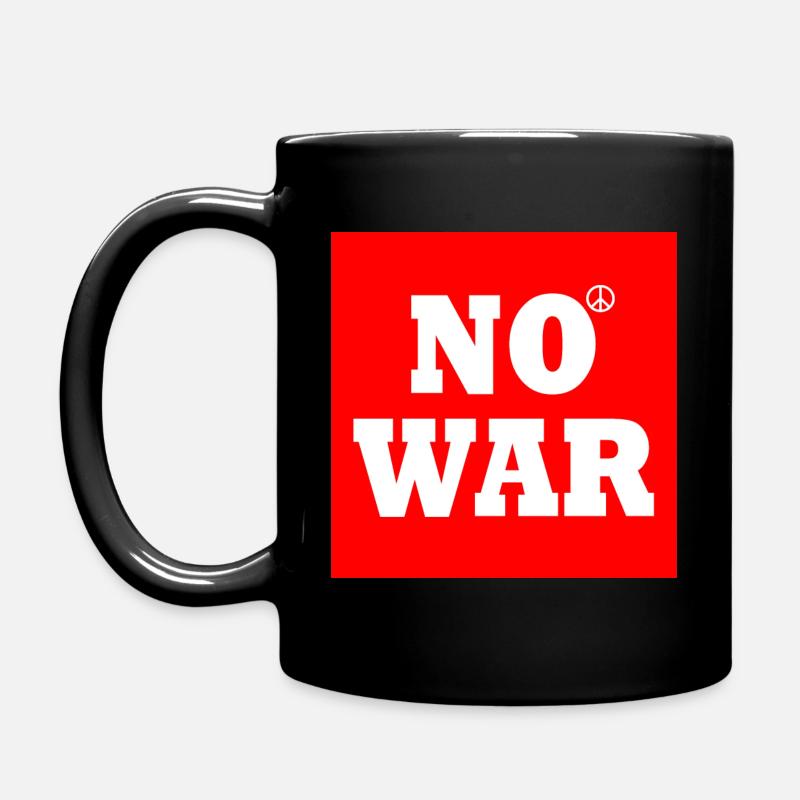 No war - Full Colour Mug - black