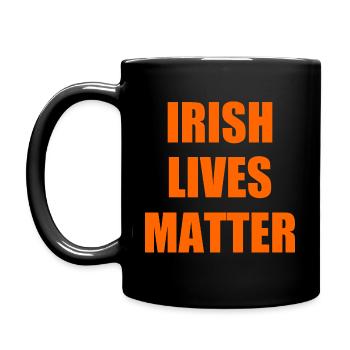 Irish lives matter - Full Colour Mug - black - Left