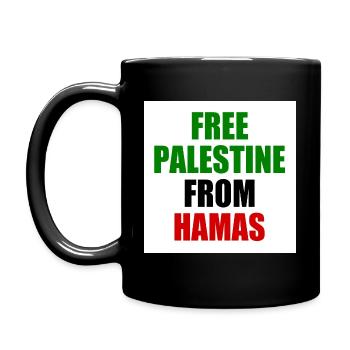 Free palestine - Mug uni - noir - Gauche