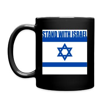 Stand with israel - Full Colour Mug - black - Left