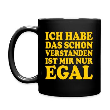 J’ai déjà compris ça, je m’en fiche - Mug uni - noir - Gauche