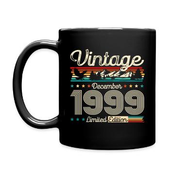 25th Birthday Original December 1999 Volume 99 - Full Colour Mug - black - Left