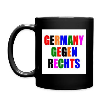 Germany gegen rechts - Tasse einfarbig - Schwarz - Links