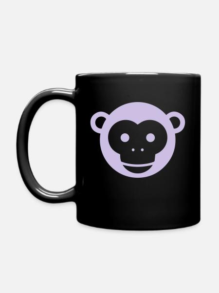 Bébé tête de singe - Mug uni - noir