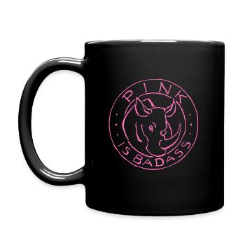 PINKisBADASS - Tasse einfarbig - Schwarz - Links