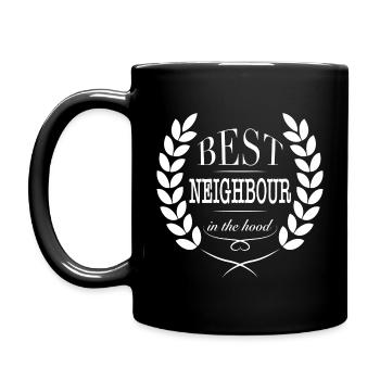 Neighbor Best neighbor in the hood - Full Colour Mug - black - Left