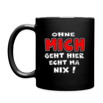 Nothing works without me Nothing works - Full Colour Mug - black - Left