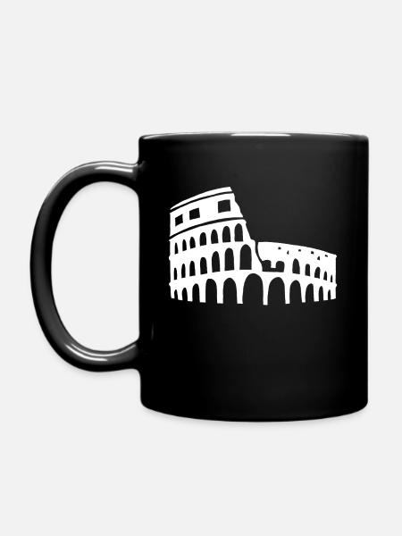 old building in Rome - Full Colour Mug - black