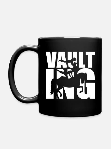 Voltigieren - Tasse einfarbig - Schwarz