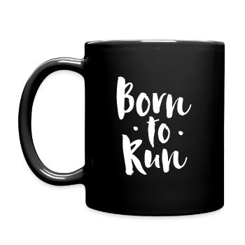 Born to run - Running - Full Colour Mug - black - Left