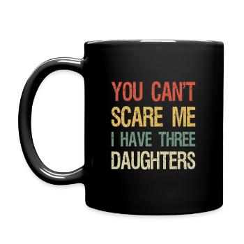 Tu ne peux pas me faire peur j'ai trois filles je - Mug uni - noir - Gauche