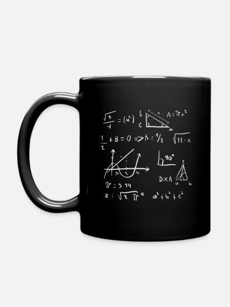 Mathematik Formeln - Tasse einfarbig - Schwarz