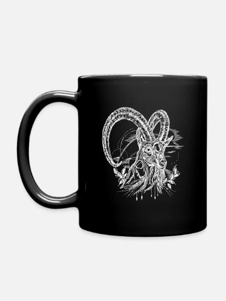 Capricorn star sign - Full Colour Mug - black