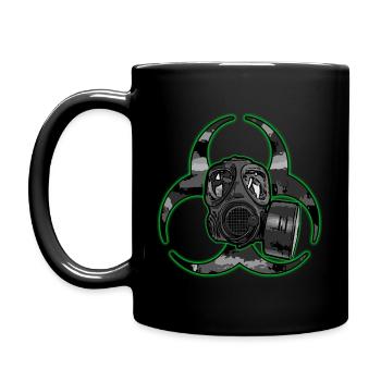 Gas mask -Toxic - Full Colour Mug - black - Left