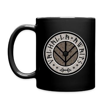 Valhalla Awaits - Full Colour Mug - black - Left