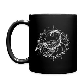 Scorpion signe astrologique - Mug uni - noir - Gauche