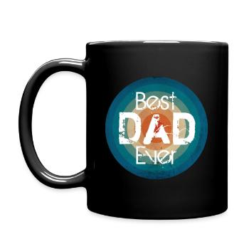 BEST DAD EVER - BEST DAD - FATHER'S DAY GIFT - Full Colour Mug - black - Left