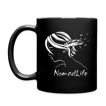 NOMADLIFE Girl - Tasse einfarbig - Schwarz - Links
