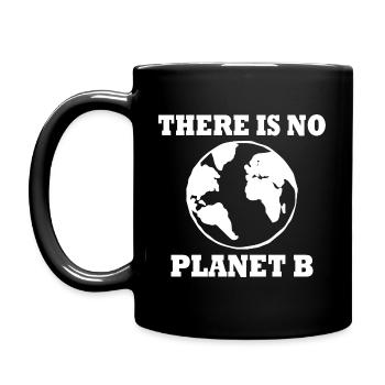 There is no planet b - Mug uni - noir - Gauche