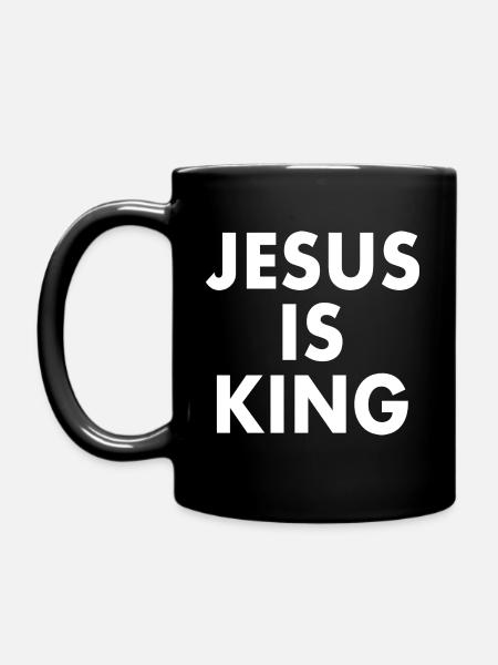 Jesus is king - Mug uni - noir